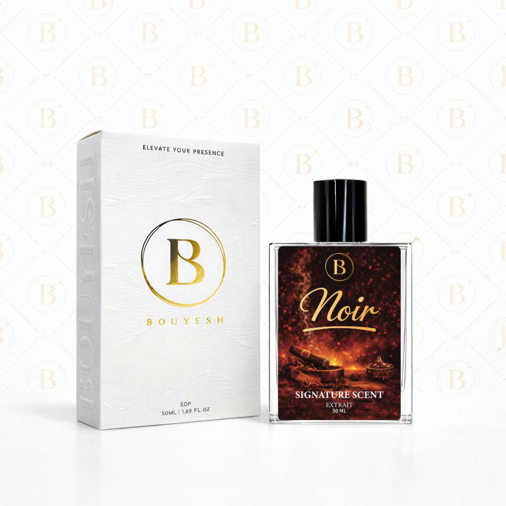 Bouyesh Noir perfume packaging