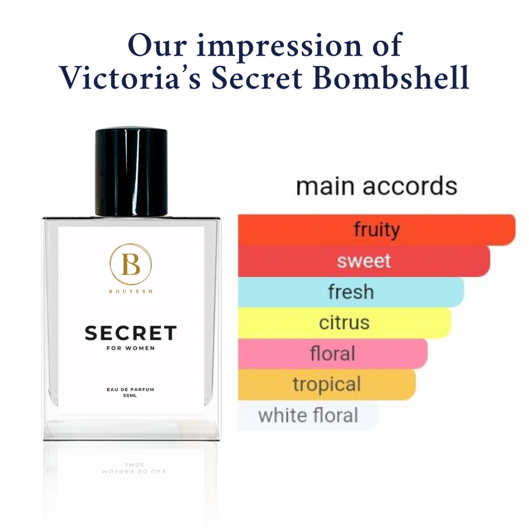 Bouyesh Secret perfume bottle and packaging