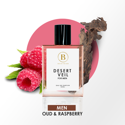 Bouyesh Desert Veil 50ml Extrait de Parfum bottle, an Ombre Leather impression