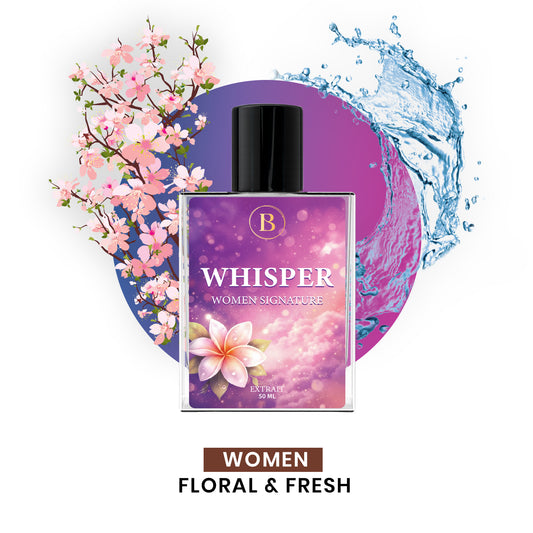 Bouyesh Whisper 50ml signature fresh citrus Extrait de Parfum bottle