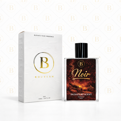 Bouyesh Noir perfume packaging