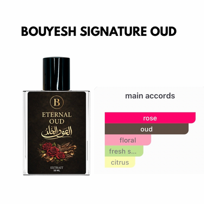 Bouyesh Eternal Oud rose oud perfume, alternate view