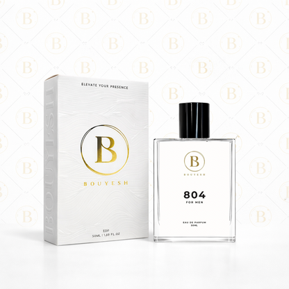 Bouyesh 804 perfume bottle and packaging