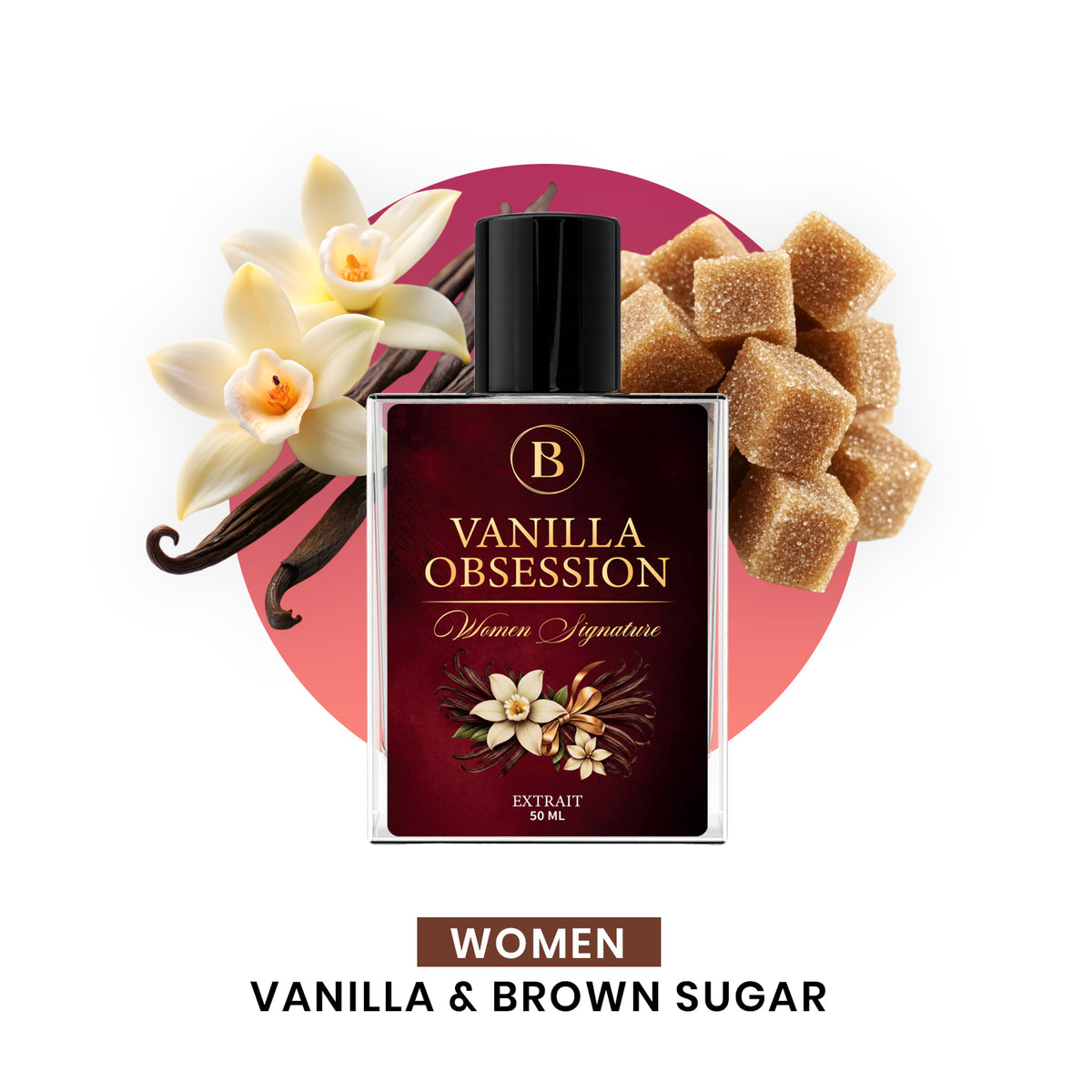 Bouyesh Vanilla Obsession 50ml signature gourmand Extrait de Parfum bottle