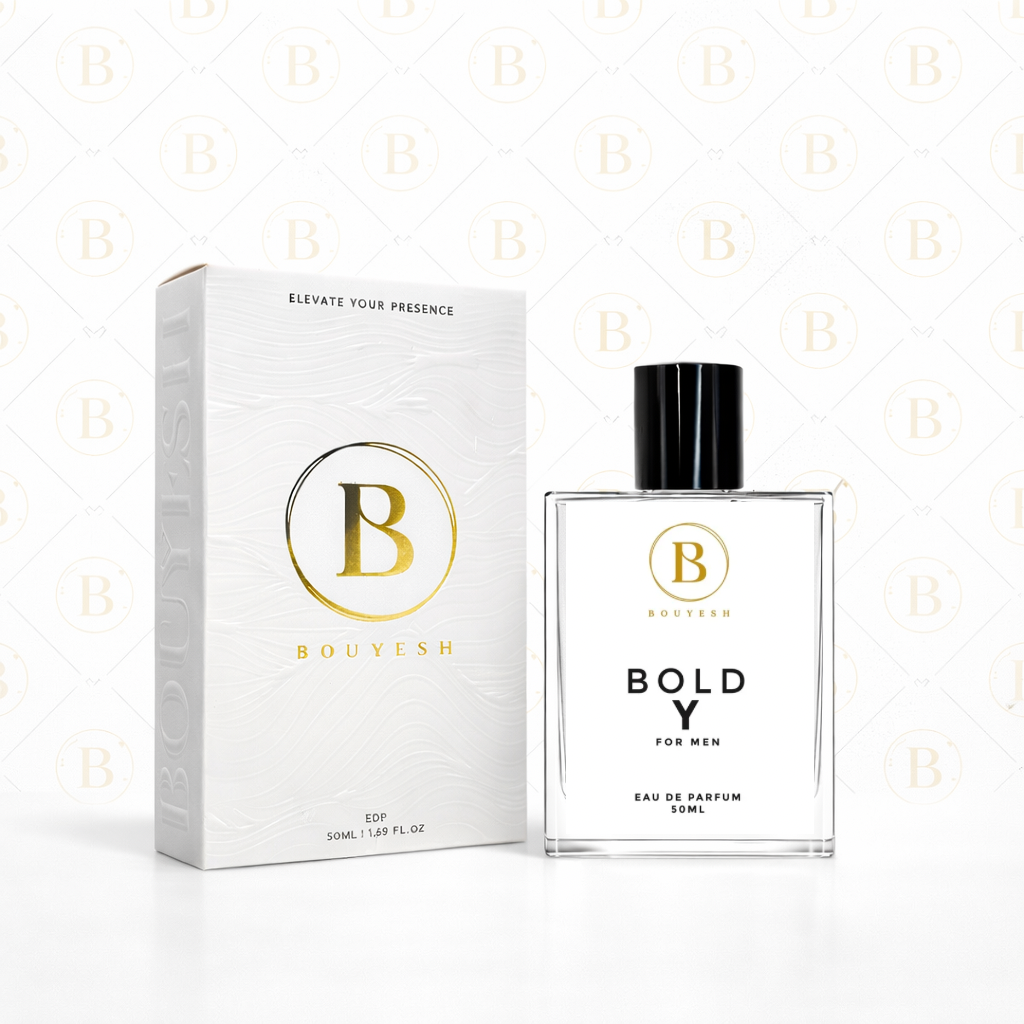 Bouyesh Bold Y men's perfume bottle, alternate view