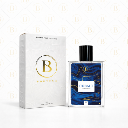 Bouyesh Cobalt unisex perfume bottle, alternate view