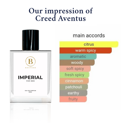 Bouyesh Imperial perfume bottle and packaging