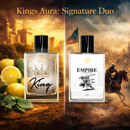 Bouyesh Kings Aura duo with Empire and King Khan 50ml perfumes