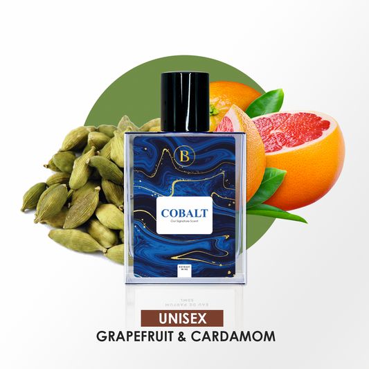 Bouyesh Cobalt 50ml unisex signature Extrait de Parfum bottle