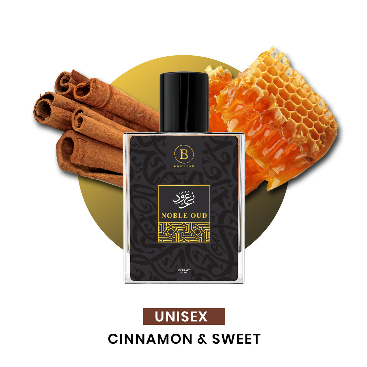 Bouyesh Noble Oud 50ml signature oud Extrait de Parfum bottle