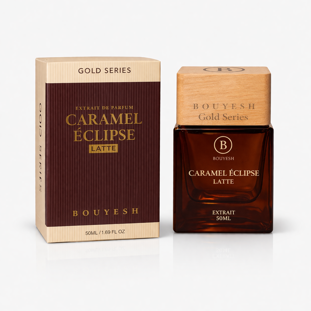 Bouyesh Caramel Eclipse Latte Gold Series packaging
