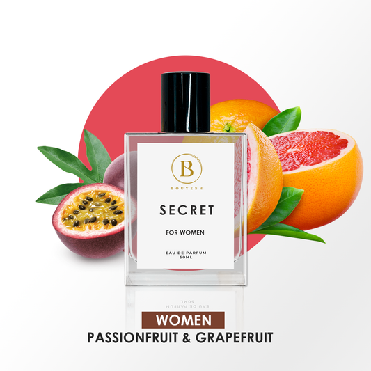 Bouyesh Secret 50ml Extrait de Parfum bottle, a Victoria's Secret Bombshell impression