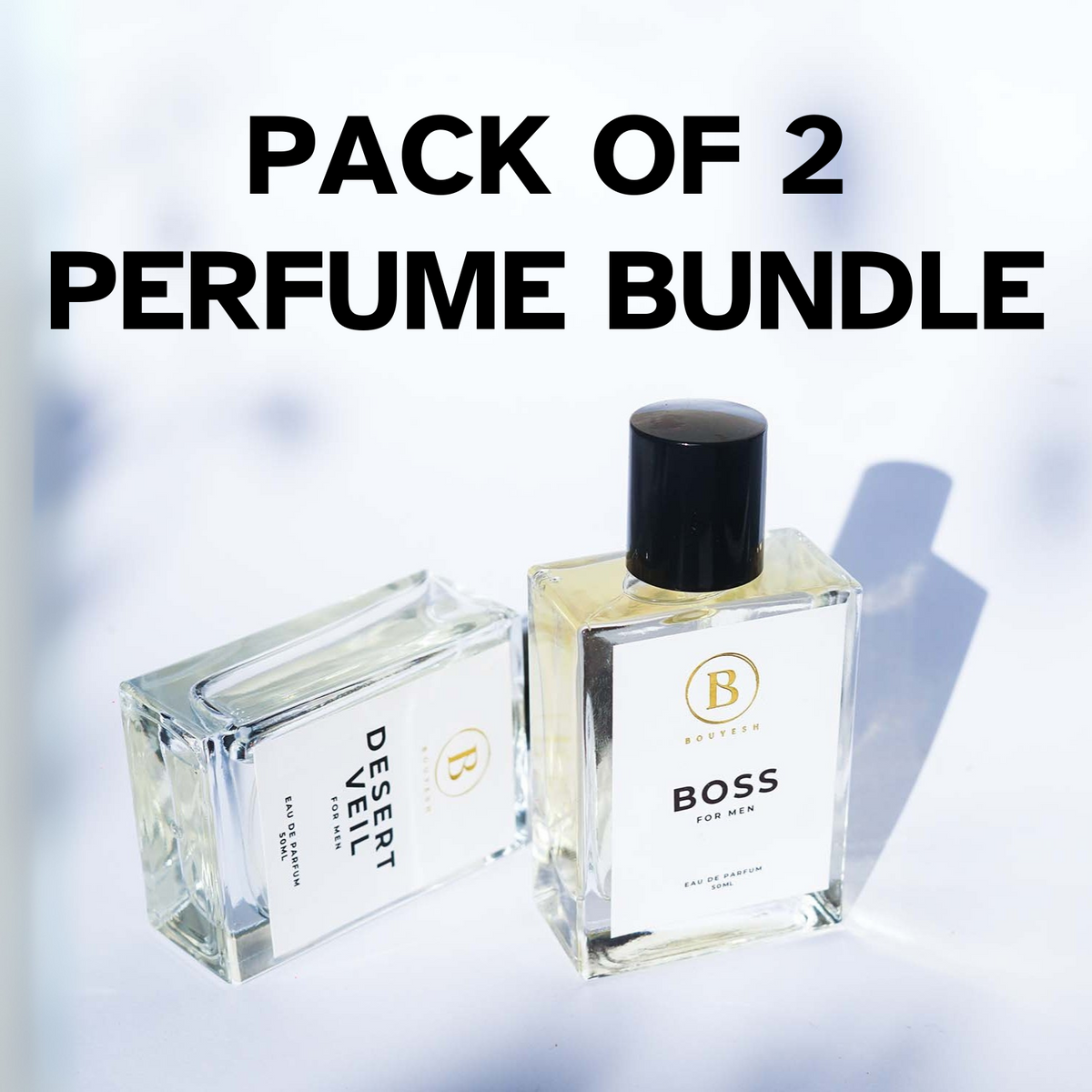 Bouyesh Pack of 2 perfume bundle, choose any two 50ml fragrances