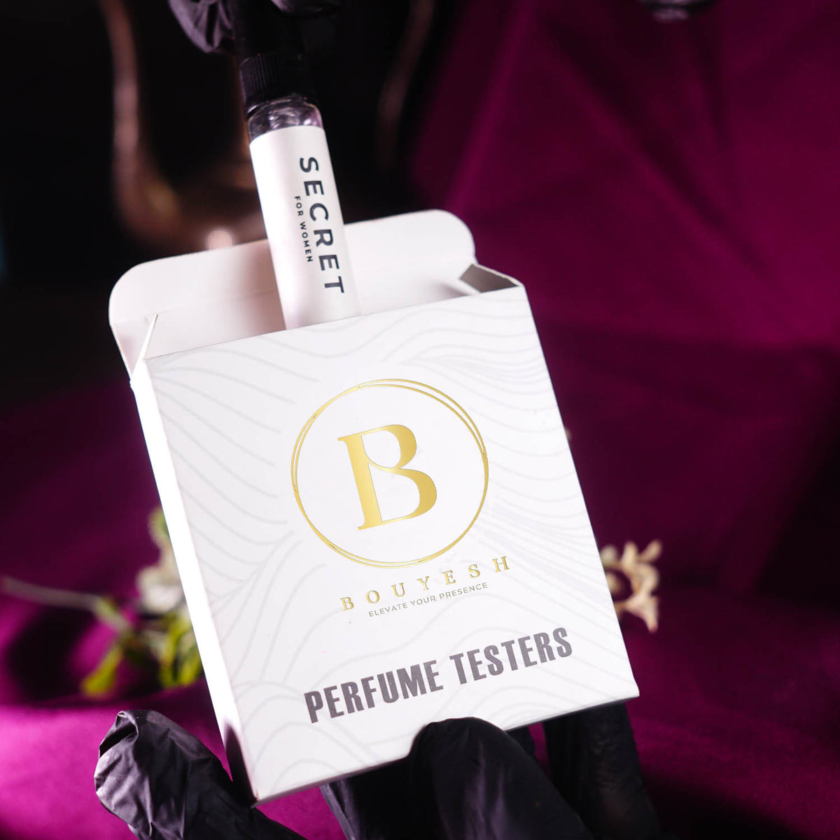 Bouyesh 5ml perfume testers laid out